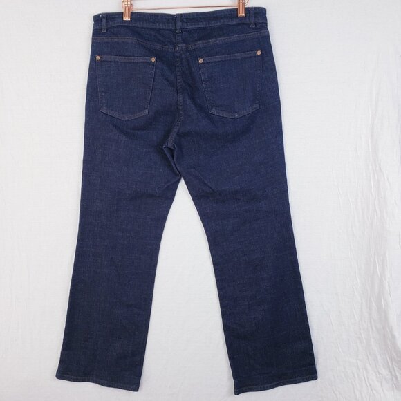 EILEEN FISHER Jeans Straight Leg Classic Dark Wash Ankle size M - Picture 5 of 9